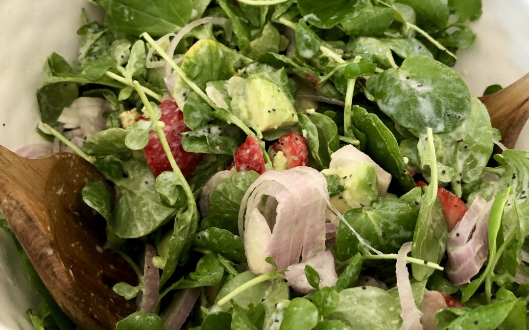 Strawberry Avocado Salad with Poppyseed Dressing