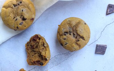 Pumpkin Muffins with Chocolate Chips