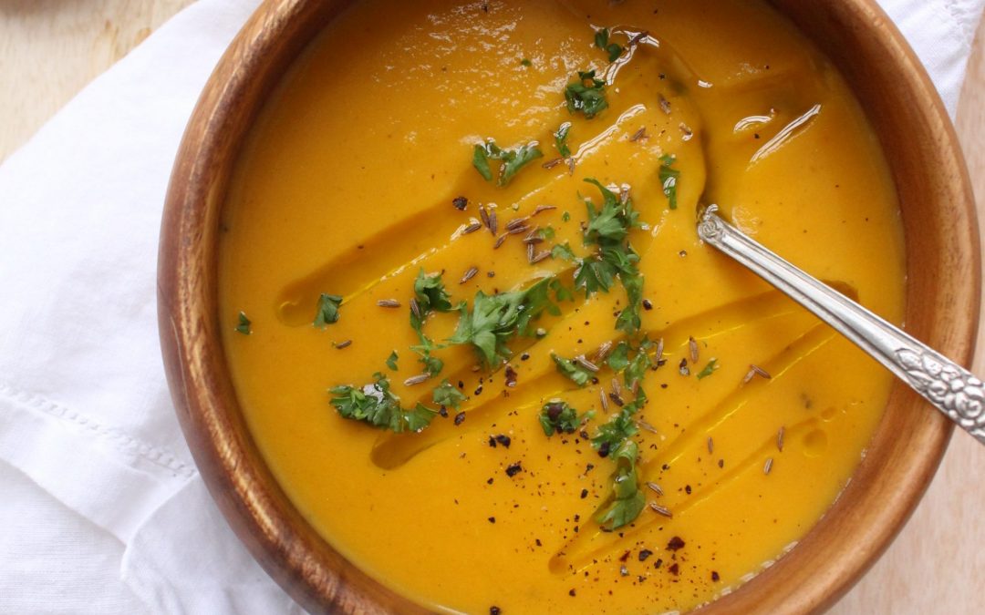 Curried Sweet Potato Carrot Soup